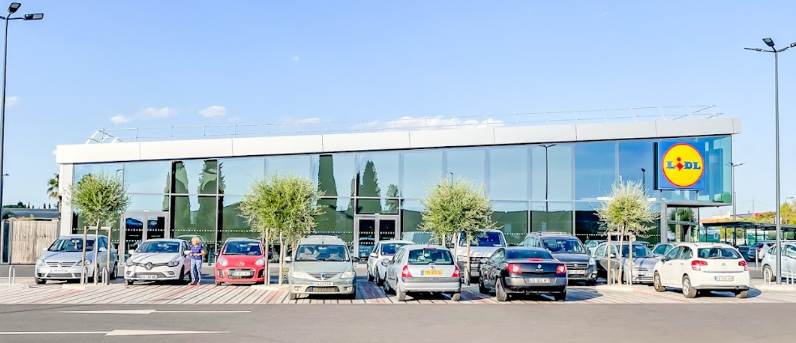 supermarché hard discounter  lidl mauguio